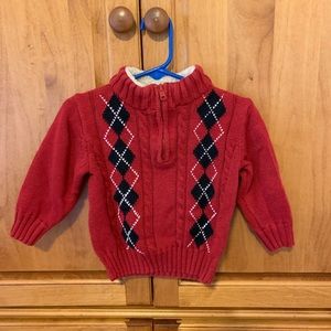 Gymboree argyle winter sweater